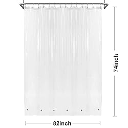 Barossa Design Clear Shower Curtain Liner 82 Width