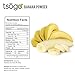 Tsogo Premium Whole Fruit Banana Powder, 121g 48 Servings of Premium Quality 100% Whole Freeze-Dried Banana Fruit Powder - No Added Flavors, Fillers or Sugars