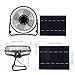 Yosoo 5.2W USB Solar Panel Powered Fan, Mini Portable Fan for Cooling Ventilation Outdoor Home Travelling Camping Chicken House Car Ventilation System, Black 8 Inch