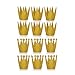 Amybasic (12 Pcs Gold Birthday Crown Hats for Birthday, Halloween Party and Wedding Anniversary.