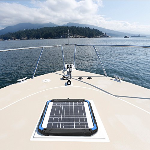 SUNER POWER 12V Solar Car Battery Charger & Maintainer, 12W Waterproof