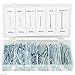 Cotter Pin Assortment 555 PC Heavy Duty Zinc-Plating Steel Pins for Automotive, Mechanics, Car Garage, Workshop, Power Equipment, Cars, Trucks, Lawn Mower, Small Engine Repair, Fastening - By Katzco