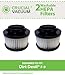 2 Dirt Devil F9 WASHABLE, REUSABLE Vacuum HEPA Filters; Compare With Dirt Devil Part #3DJ0360000, 2DJ0360000; Designed and Engineered by Crucial Vacuum