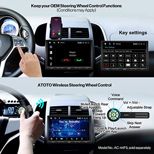 ATOTO F7 XE DoubleDIN &SingleDIN Adaptive 10 inch Car StereoWireless CarPlay &Android Auto