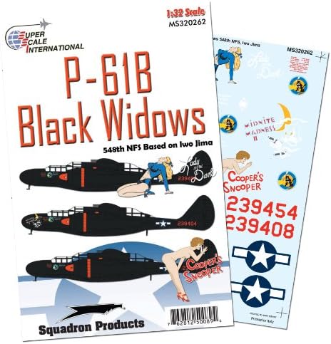P-61Bs of The 548th NFS Decals