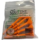 Martini 3 1/4" Step-Up Golf Tees &ndash; Orange
