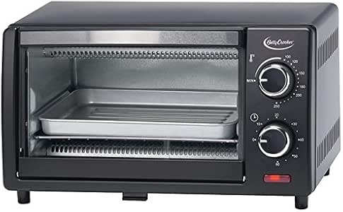 Amazon.com: Betty Crocker BC-1664CB 9L Toaster Oven, Quartz heating