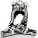 Grey Gray Wolf Anime Faux Animal Hood Hoods Mittens Gloves Scarf Paws Ears