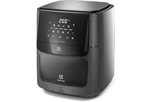 Fritadeira Elétrica sem oleo Forno Oven Airfryer 12L digital receita programada 2 bandejas espeto giratório 1700W Electrolux