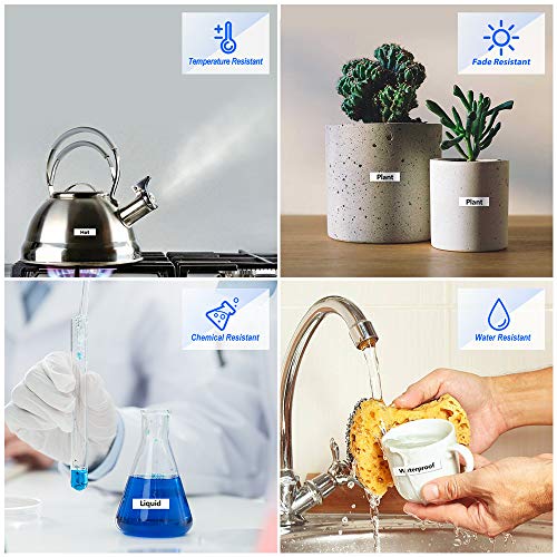 4 Packs WEEMAY Compatible 24mm 0.94 Laminated White Tape, Replace Brother Label Tape TZe-251 TZe251 TZ-251 TZ251, for P-Touch PT-D600 PT-P700 PT-P750W PT-P900W Label Maker (1 Inch Black on White)