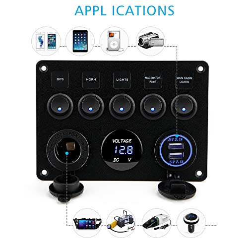 5 Kohree+Waterproof+Vehicles+Digital+Voltmeter