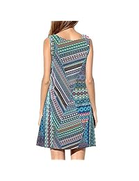 YISHIWEI - Vestido de mujer sin mangas, suelto, casual, con bolsillos