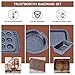 Nonstick Bakeware Set, 6-Pieces Set, Stylish and versatile Bakeware Set with 12-Cup Muffin Pan, Loaf Pan, 2 Round Cake Pans, Roasting Pan,Cookie Sheet, Kitchen Baking Tools. Navy Blue