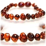 Certified Baltic Amber 5.5 inch bracelet (honey) - Anti-inflammatory