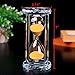 30 Min Hourglass Sand Timer, Gold Crystal Sand Timer Egg Hourglass for Kitchen Child
