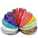 7TECH 3D Pen Filament Refills PLA 1.75mm 180 Feet with 280 Stencil E-Book (Wood,Silver,Gold,Copper,6 Fluo,6 Common),High-Precision Diameter Filament