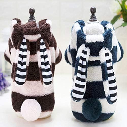 TYIOWALI Fashion Dog Clothes Winter Big Ears Soft Dog Costume Yorkie Chihuahua Clothes Warm Puppy Outfit For Small Dogs