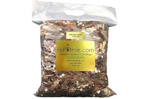 rePotme Orchid Potting Mix, Phalaenopsis Dark Classic Orchid Mix (Mini Bag) - Hand Blended in The USA