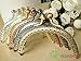 Half Round Bead Embossed Purse Frame - 8.5cm / 3.3 inch (PF85-2) - Set of 5