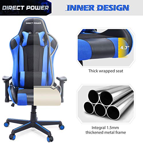 HEAO Gaming Chair 400 lbs Big and Tall Wide Office Chairs, Computer Game Chair PU Leather