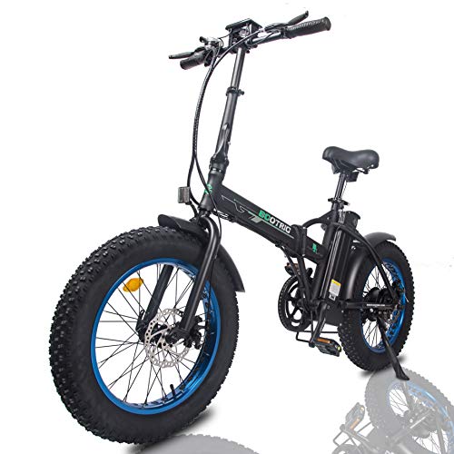 ECOTRIC Electric Foldable Bike Beach Snow Bicycle 20" 4.0 inch Fat Tire Aluminum Frame Ebike 500W 48 ECOTRIC Electric Foldable Bike Beach Snow Bicycle 20" 4.0 inch Fat Tire Aluminum Frame Ebike 500W 48