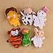 XILALU Baby Finger Puppets 12Pcs Zoo Zodiac Soft Small Animal Puppets Finger Plush Toys