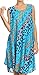 Sakkas Spal Mid Length Scoop Neck Tank Top Printed Batik Caftan Dress/Cover Up