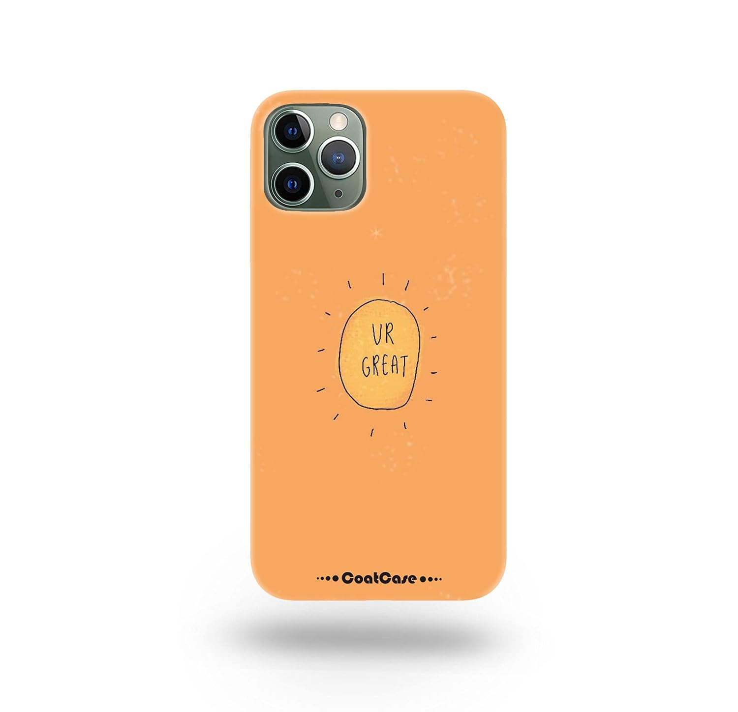 COATCASE Ur Great Text Motivational Quotes Printed Hard Back Cover Case