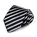 HISDERN Lot 3 PCS Classic Men's Tie Set Necktie & Pocket Square Elegant Neck Ties Collection,T3-07,One Size