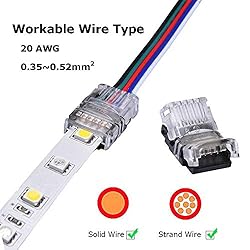 Alightings LED Connector 5 Pin for 12mm RGBW