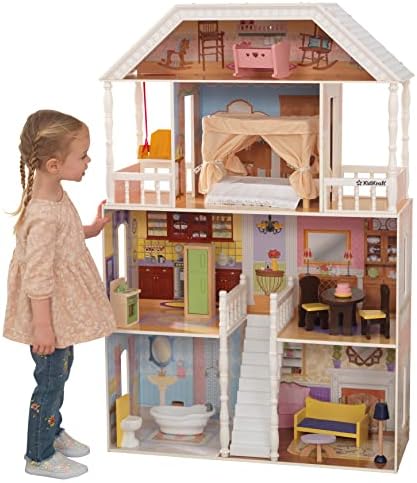 KidKraft Savannah Wooden Doll's House with Furniture and