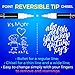 White Chalk Markers Fine tip 3mm by K&Mom - Liquid chalk marker pen White - Pack of 2 for Chalkboards labels, Bistro menu boards, Glass, Windows