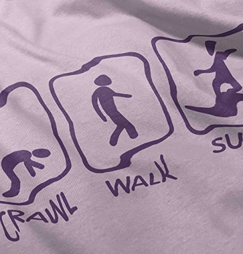 Crawl Walk Surf Funny Cute Beach Ocean Toddler Gifts Baby Toddler Infant T