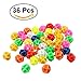 WINOMO Bicycle Spoke Beads: 36 PCS Bicycle Wheel Spokes Beads, Plastic Clip Spoke Bead, Bike Wheel Spoke Bead