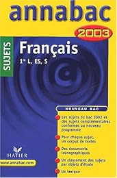 Français, 1re séries générales L, ES, S