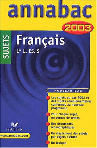 Français, 1re séries générales L, ES, S