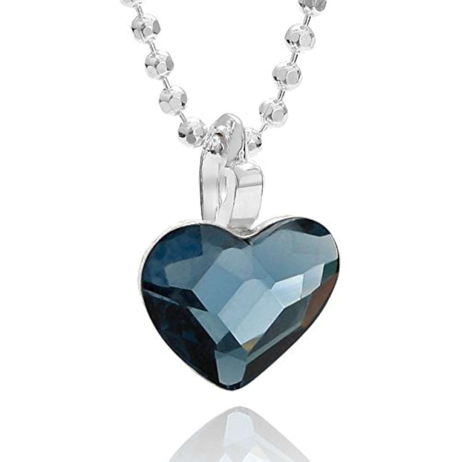 Butterfly Adjustable Silver Chain Necklace With Heart-Shaped Crystal Pendant For Every Occasion