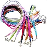 10pcs Mixcolor 4+1 Voile Ribbon Necklace Cord 18