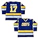 Hanson Brothers Charlestown Chiefs 16 Jack 17 Steve 18 Jeff Slap Shot Movie Hockey Jersey Blue