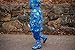 OAKI Kids Rubber Rain Boots with Easy-On Handles, Blue Dino, 13T US Toddler