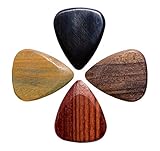 Timber Tones Electric Guitar Picks, 4-Pack