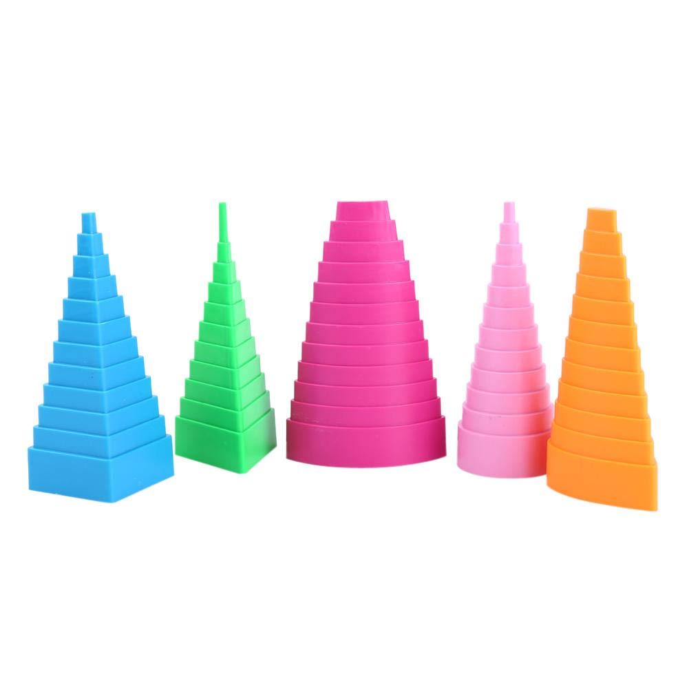 Haofy 5 PCS Border Buddy & Quilling Tool, Quilling Border Buddy Paper Craft DIY Creative Tool, 5 Shapes DIY Paper Craft Strips DIY Bobbin Tower for Paper Craft Beginner DIY Easily