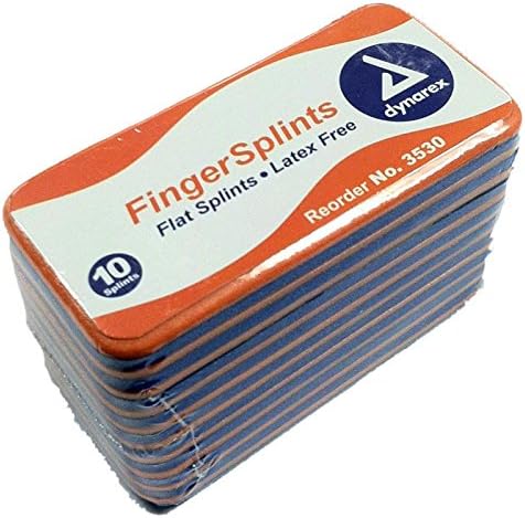 Dynarex Actisplint Model 3530- 1¾"×3¾" Finger Splints - 10 Splints/pack