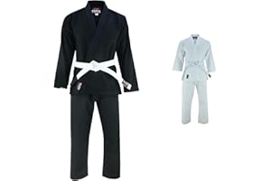 Rex Sports Karate Suit GI Aikido Training Lightweight for Kids & Adults Martial Arts Uniform with Belt