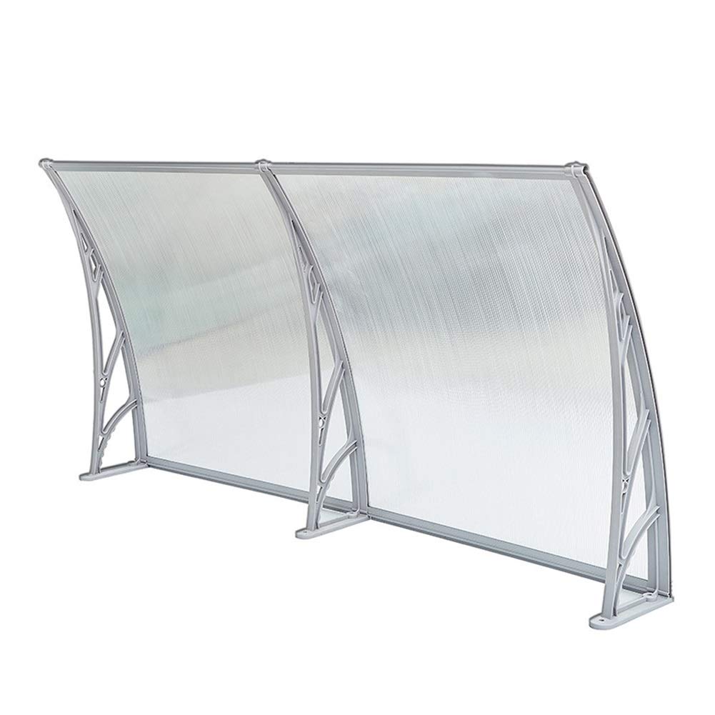 Window Awning Modern Polycarbonate Cover Porch Awning Canopy Arch Window Rain Shelter Smoking Area R