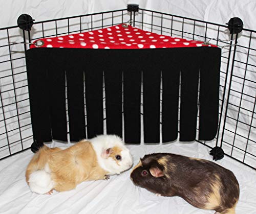 image for Pulse Brands Corner Fleece Forest Hideout for Guinea Pigs, Ferrets, Ch
