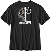 Carhartt Mens Relaxed Fit Lightweight Short-Sleeve Pocket Camo Graphic T-Shirt
