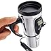 Tech Tools Heated Smart Travel Mug with Temperature Control - 16 ounce- 12V - Stainless Steel