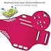 LivingABC Workout Armband for iPhone 7 8 Plus, VCOO Phone 6s/6 Plus Arm Band for Sports, Running Holder for Samsung Galaxy LG HTC Nokia Moto with 5.5 Inch Screen (Red)