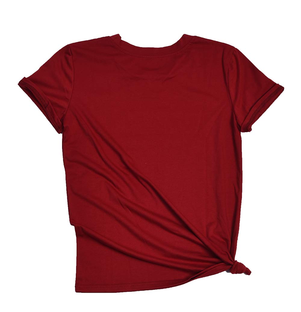 Ido4U Funny Graphic Tees Letter Printed T-Shirts Summer Round Neck Short Sleeve Tops (Never Grow Up,2XL)